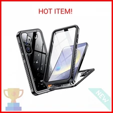 Temdan Designed for Samsung Galaxy S24 Case,Waterproof Built-in Lens & Screen Pr