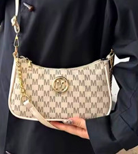 Stylische Kompakte Damenhandtasche Braun/Rosa
