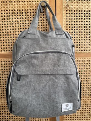 Grau Wickeltasche Rucksack Baby Wickelrucksack Thermo Flaschentaschen Reise