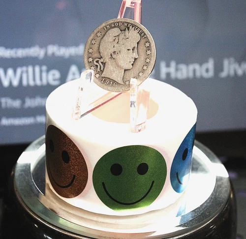 1916-D 25C Barber Quarter, Last Year Minted, Actual Coin in Plastic Clear Round