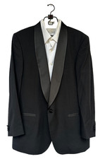 FUMAGALLI'S UOMO Tuxedo Jacket Pants with Shirt, Size 44L, Accessories Bag