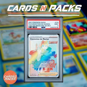 Carte Pokemon Conviction de Marion 216/198 Holo Règne de Glace PSA 9 ✨