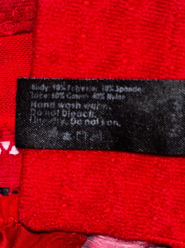 Red hot VTG Daisy Fuentes lingerie babydoll slip dress with built in bra M EUC - Image 4 of 4