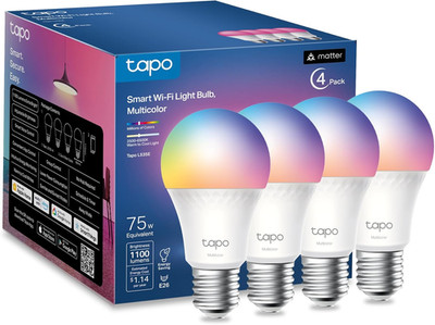 Tp-Link Smart Light Bulbs, 1100 Lumens High Brightness (75W Equivalent), Matter-
