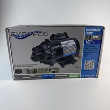 Everflo EF7000 Diaphragm Pump 12V 7.0 GPM 1/2 in NPT 60 PSI Self Priming Viton