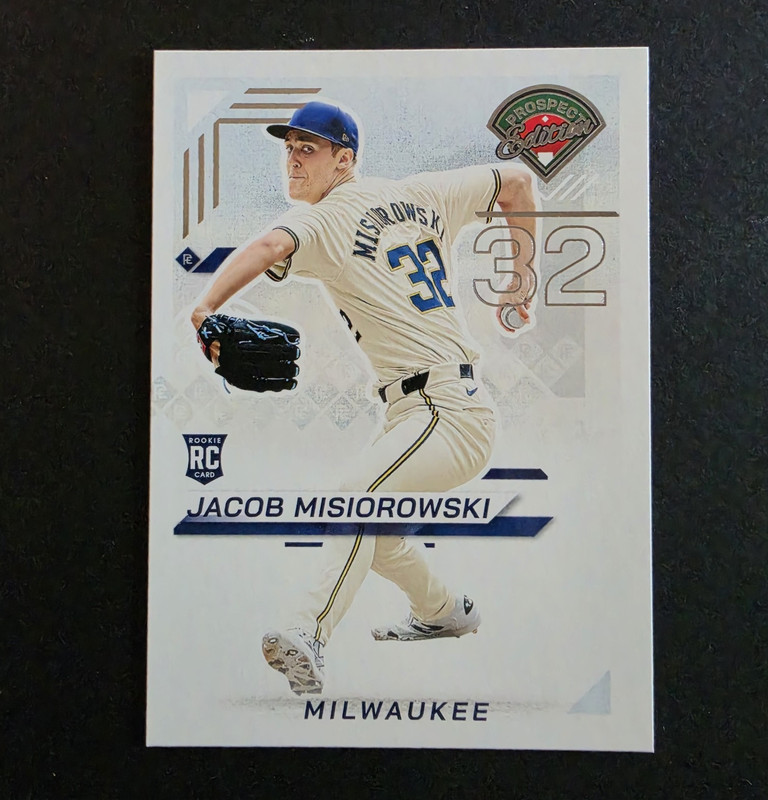 2025 Panini - Prospect Edition - Jacob Misiorowski - Rookie Card - Milwaukee #33
