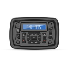 Marine Stereo Radio FM/AM USB for ATV UTV RZR XP900 Motorcycle Boat Black-285