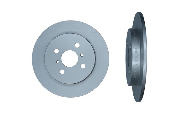 2X Kamoka Bremsscheibe 103391 FüR Toyota Yaris IQ KGJ10_ KGJ10R GPL KSP90_ VVT-image