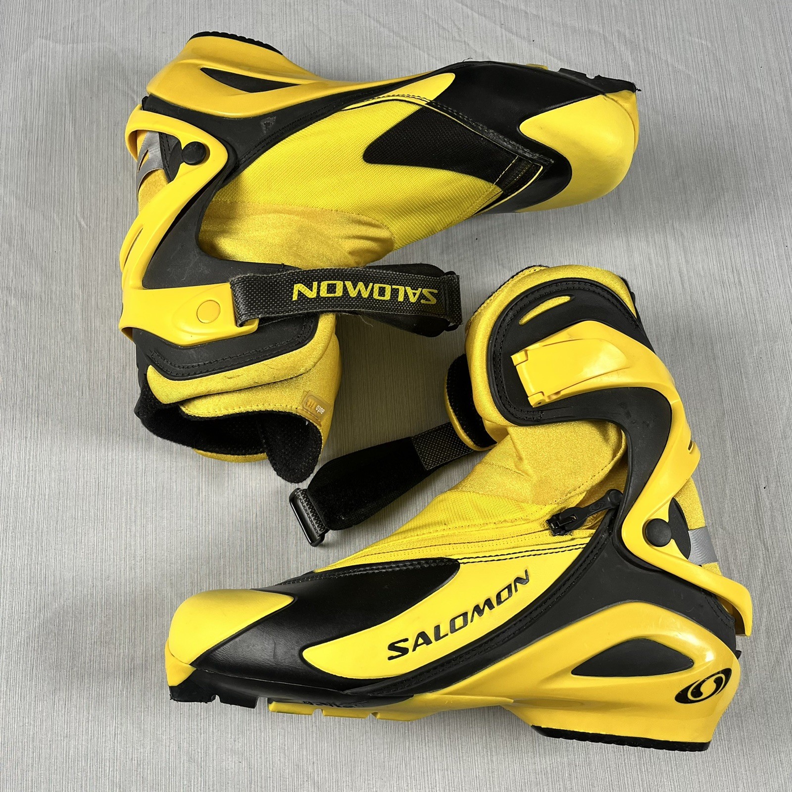 Scarponi da sci Salomon RS9 uomo taglia 8 nero e giallo atletici