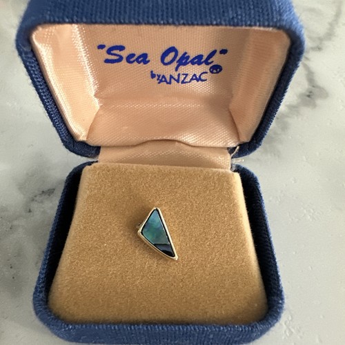 Vtg Sea Opal By Anzac Tie Pin