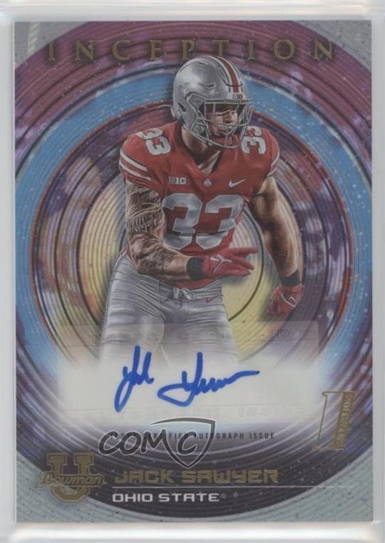 2022-23 Bowman Inception University Auto Jack Sawyer #BIA-JSR Auto 1rk3