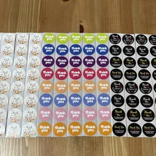 120pcs Thank You Stickers 1 inch Small Business Decorate Envelopes Sealing