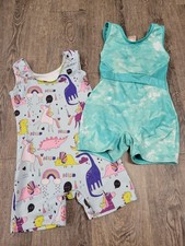 Cat  Jack Girls Shorts One Piece Leotard Dance Class Jumper Youth Girls 6/6x