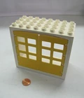 Vtg Lego Duplo BUILDING 2 BIG YELLOW DOORS 4x8 Fire Station House Farm