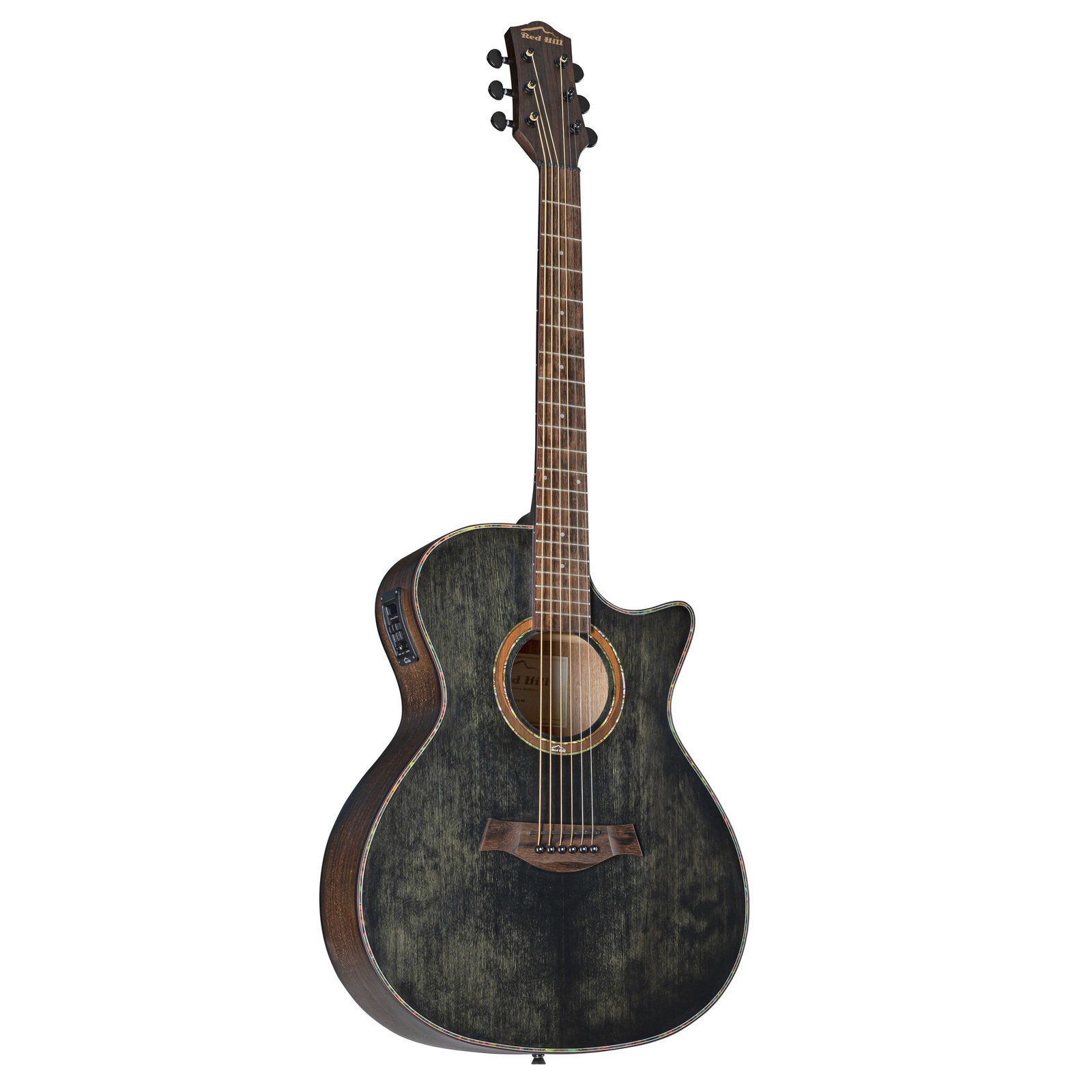 Westerngitarre Grand Vintage Black Auditorium Cutaway Sapele Mahagoni 31890₽