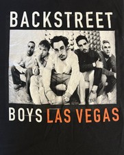 Backstreet Boys Las Vegas Final 9 Planet Hollywood Dates T-Shirt Men's Large