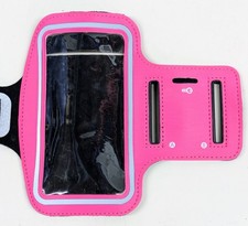 Armband Pink Phone Holder Case Sports Outdoor Running/Jogging Arm Band Keys