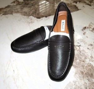 Men\'s sz 11 Bally Switzerland driving shoes bnib $595 Mens Black Bally Leather Loafers Shoes Drivers  main image 4