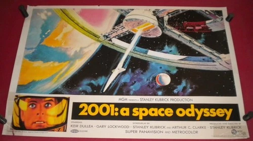 2001: A Space Odyssey Movie Poster 36x24 S/S Keir Dullea Stanley Kubrick