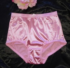 Vintage Second Skin Satin High Waisted Full Brief Granny Panties NOS-Small/5