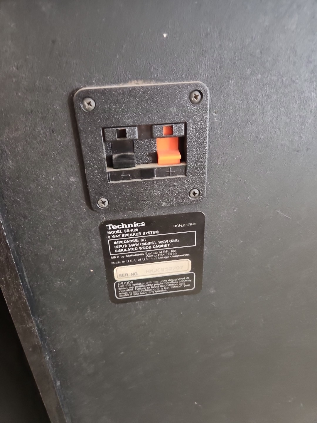 Technics Sb-a28 3 Way Floor Standing Speakers Tested Works Well Local Pickup