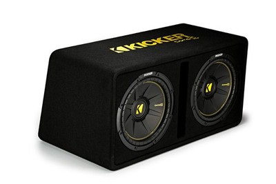 Kicker 44DCWC122 Dual CompC 12'' Subwoofers in Vented Enclosure 2-Ohm