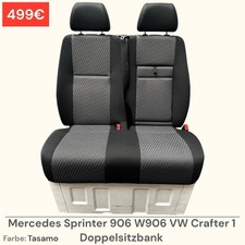 Mercedes Sprinter 906 W906 VW Crafter 1 Doppelsitzbank Armlehne Sitz Tasamo Mercedes Sprinter 906 W906 VW Crafter 1 Doppelsitzbank Armlehne Sitz Tasamo