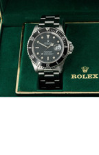 Men's Rolex OP Date Submariner Ref 16610 40mm Black Dial Watch