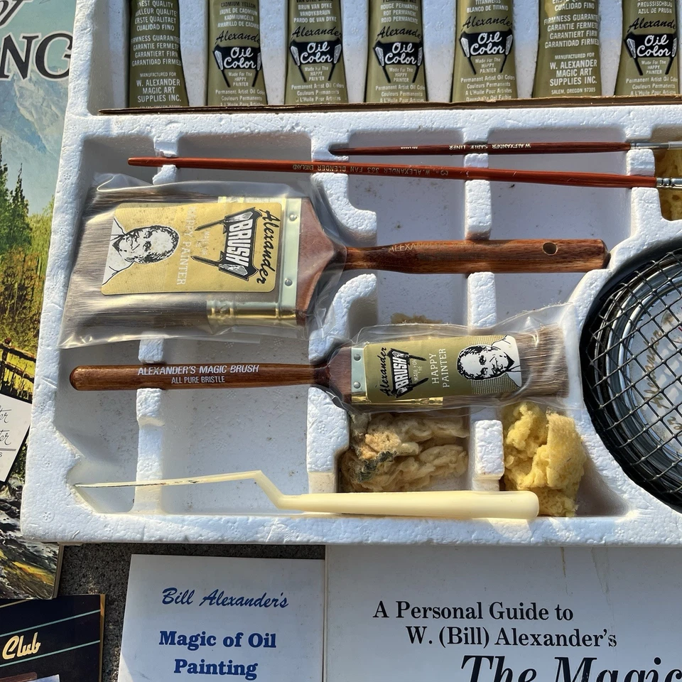 Bill Alexander Magic of Oil Painting Artist Kit Vintage Books, No Box, Unused - Image 2 of 4