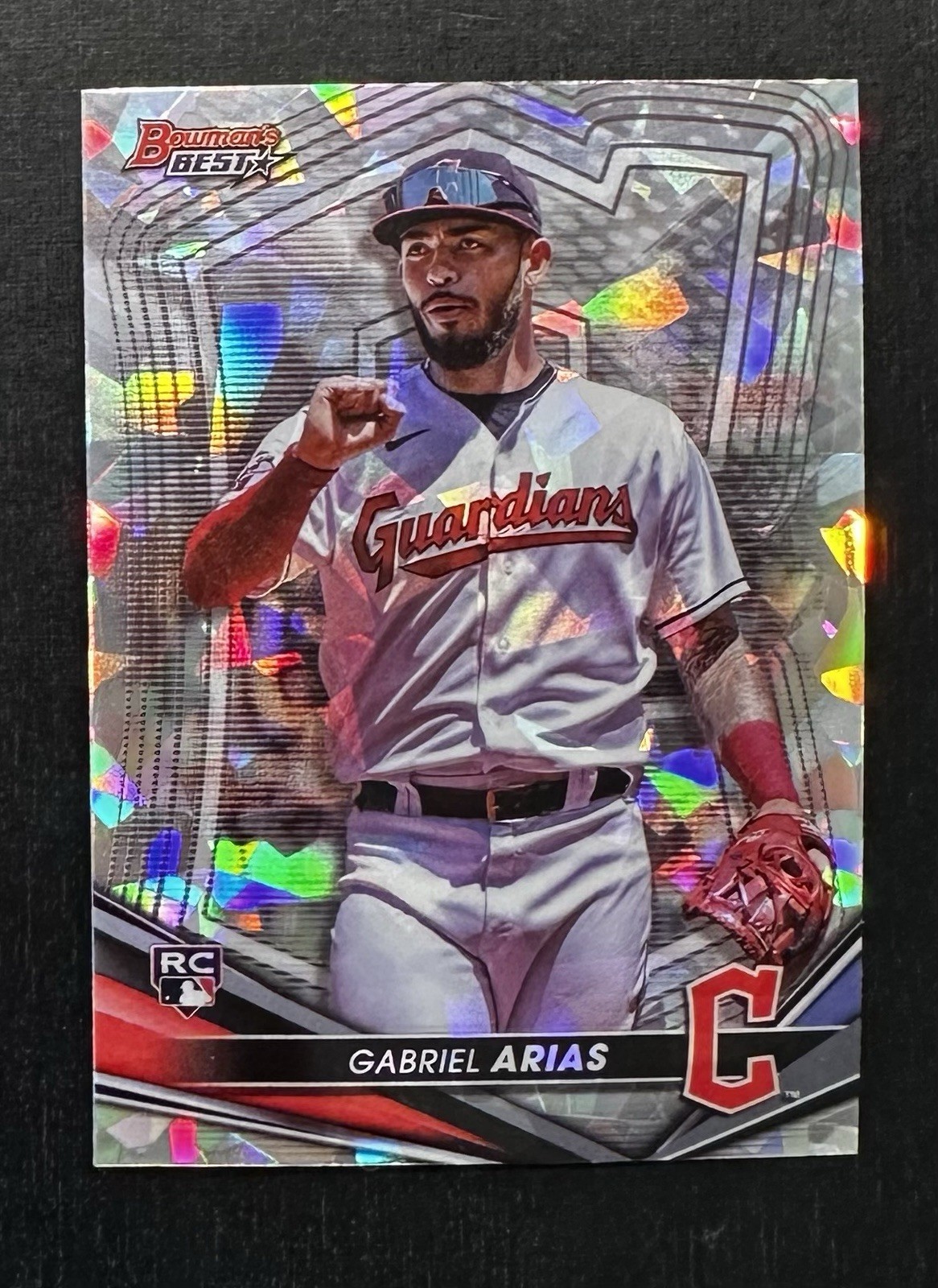 2022 Bowmans Best Gabriel Arias Atomic Refractor RC Rookie Guardians 🔥🔥