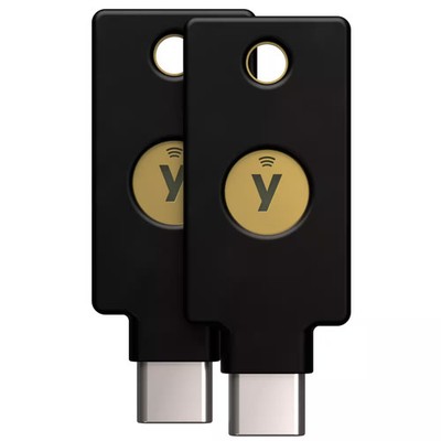 Yubico - YubiKey 5C NFC - Two-Factor authentication (2FA) Security Key, Conne...