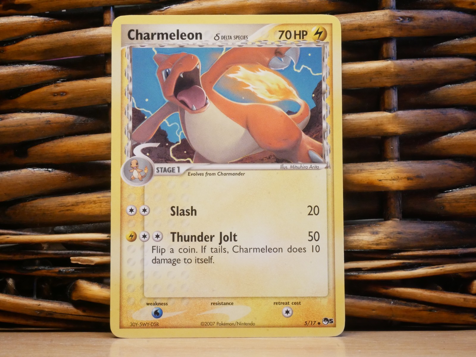 Pokemon CHARMELEON 5/17 | MP Moderate Play | POP Series 5 | 2007