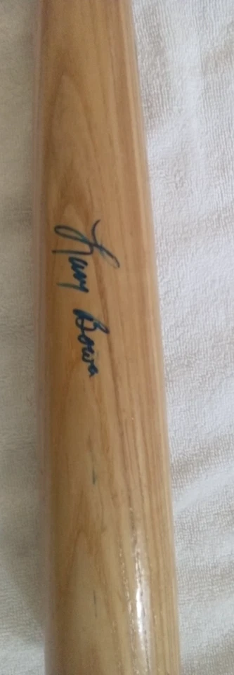 PALO FIRMADO AUTÓGRAFO LARRY BOWA POR STAN BAT AUTENTICACIÓN JSA PHILLIES Foto 2 de 4