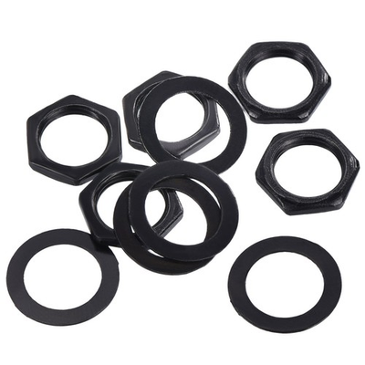 #ad 5Set Guitar Nut and Washers M9 Guitar Input Output Jack Socket Nut Black $11.63