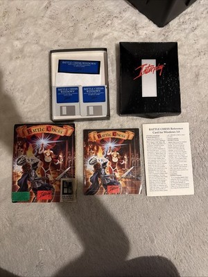 Battle Chess IBM Tandy PC Game Interplay 5.25  and 3.5'' Disks Vintage Complete