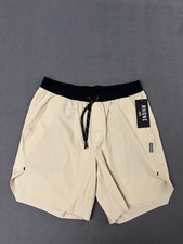 New Rhone Mens Invictus Ripstop 7 Inseam Shorts Medium Active Sandstone Tan