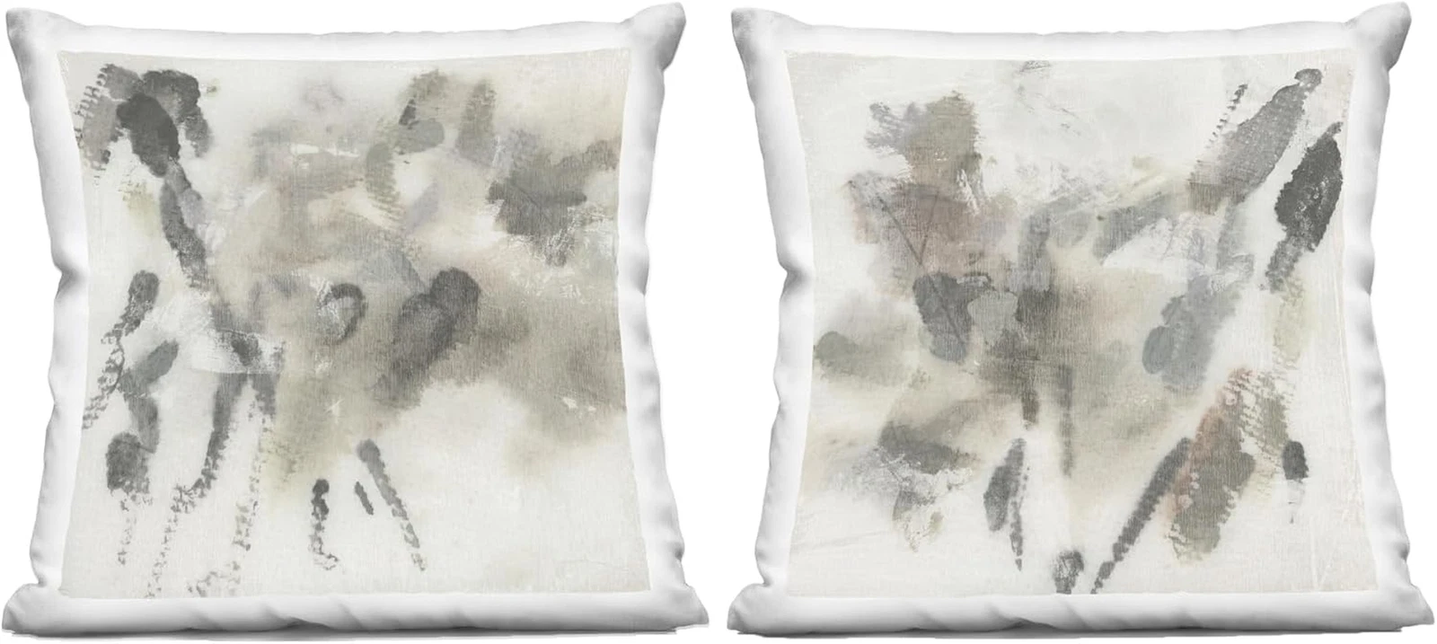 Soft Embers Off-White Indoor Throw Pillow, 18"x18