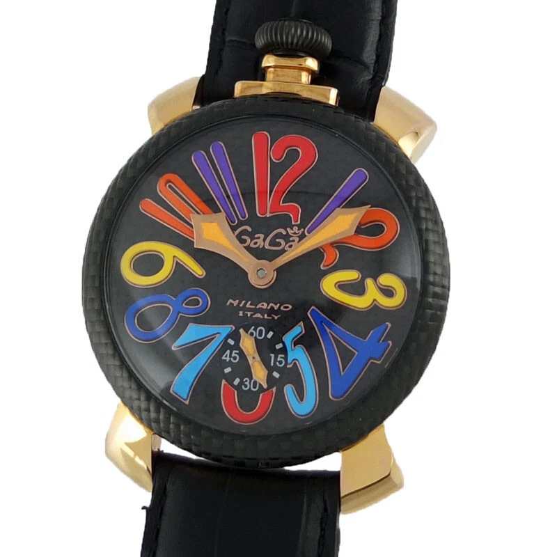 GaGa MILANO Manuale 48mm 5511.1 Manual winding black dial limited