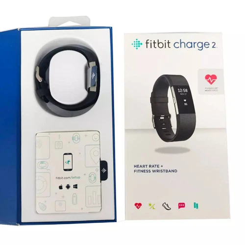 NEW Fitbit Charge 2 HR Fitness Activity Tracker- Black/Blue/Purple/Gold- (S + L) - Picture 2 of 12