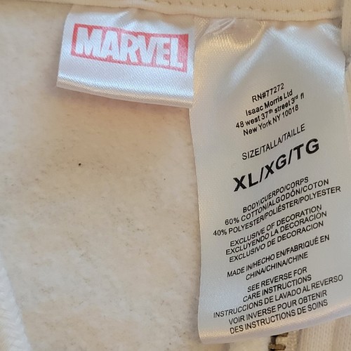 Marvel Avengers zip up graphic hoodie/Sweat Shirt Youth/Teen Sz XL/XG/TG White - Picture 8 of 10