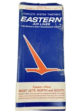 Vtg January 1964 EASTERN AIRLINES Complete System Timetable