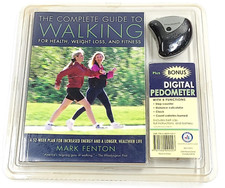 VINTAGE Walking For Health Weight Loss Fitness w/ Digital Pedometer M. Fenton