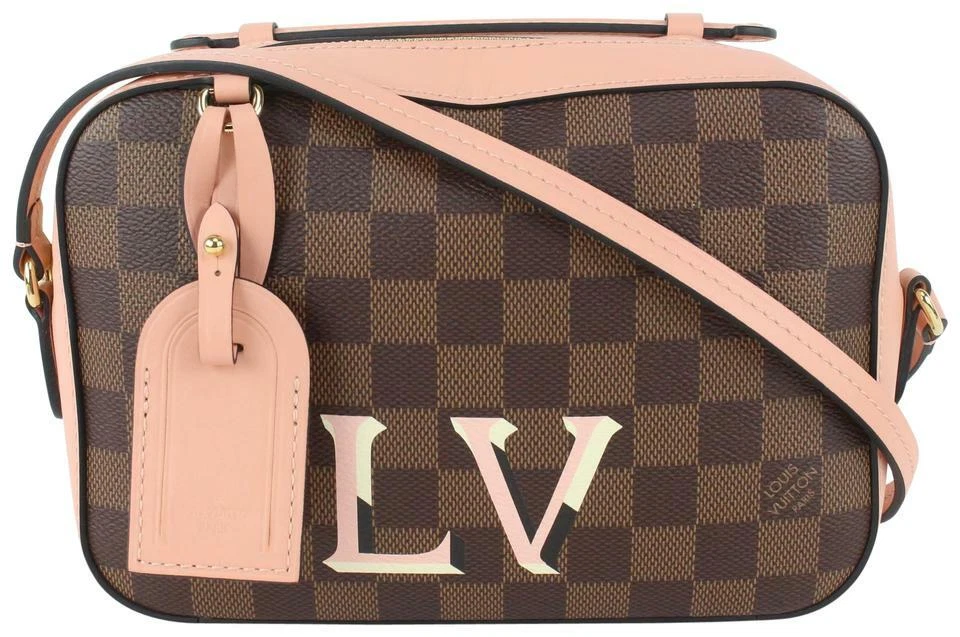 Louis Vuitton Damier Ebene Santa Monica Crossbody Camera Bag 915lv75