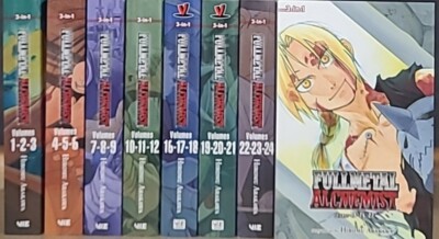 Fullmetal Alchemist Hiromu Arakawa manga Vol 1-9 3in1 omnibus new Complete Set 