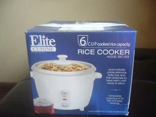 NWB ELITE CUISINE BY MAXI-MATIC 6 CUP RICE COOKER