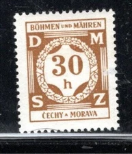 GERMANY BOHEMIA & MORAVIA STAMP WWII CECHY & MORAVIA STAMP MH LOT 866AW