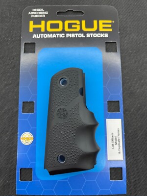 Hogue 1911 Grip Officer/Compact Recoil Absorbin Grip SAME DAY FAST FREE SHIPPING