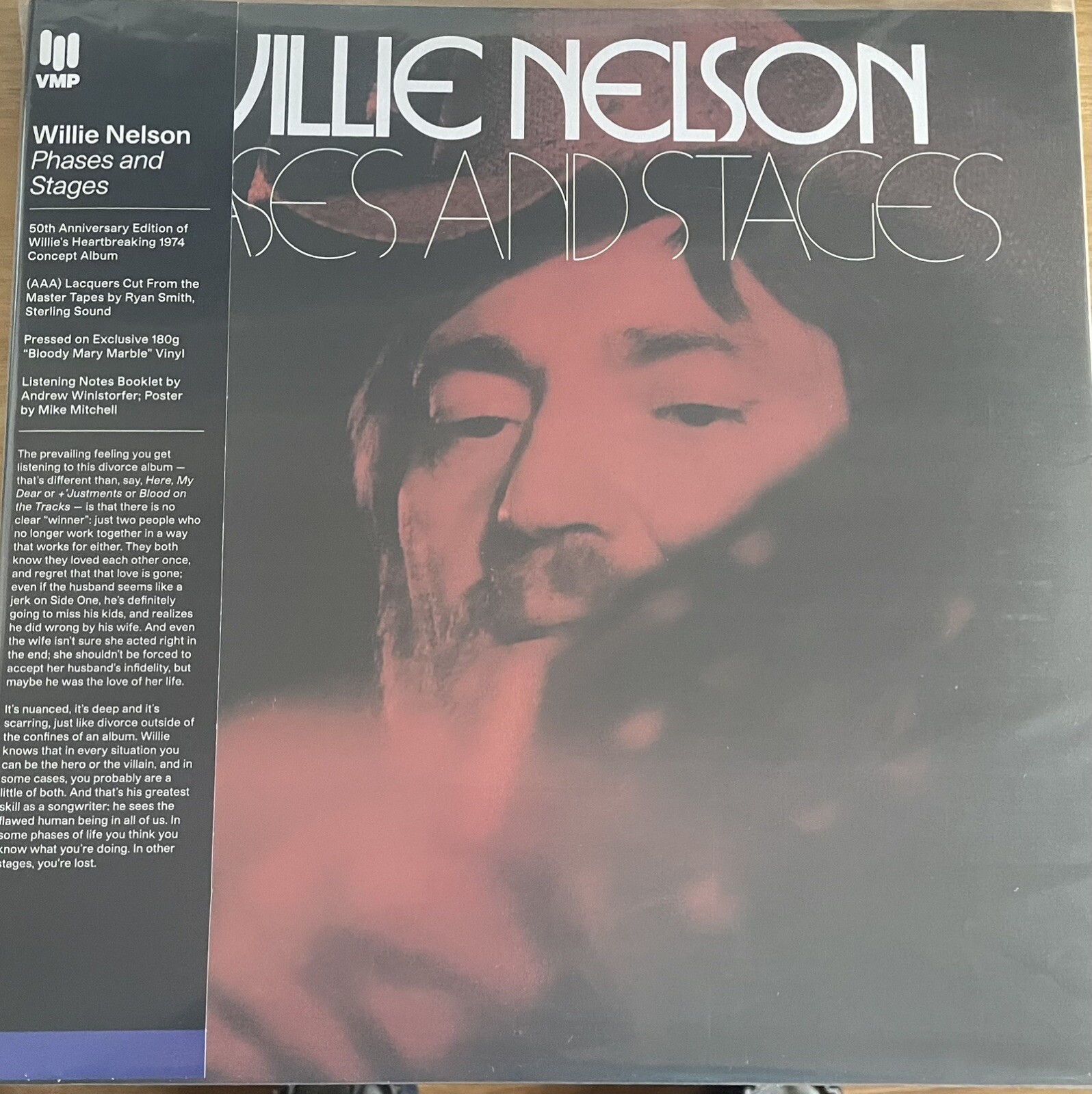 WILLIE NELSON Phases and Stages Vinyl Me Please VMP  AAA LP New Sealed In Hand
