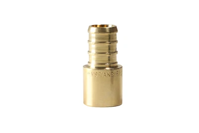 HOMEWORK88 50 Pack XFITTING 1/2" PEX-B Crimp x 1/2" Male Sweat Adapter, Lead Free Brass