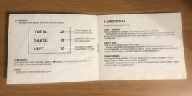 Cobra Command - Nintendo NES - Instruction Manual Booklet Only